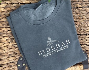 Sudadera Sidebah de cuello redondo, sudadera bordada, camiseta divertida, sudadera de abogado