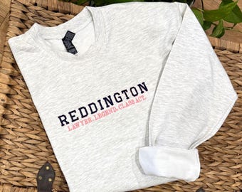 Bluza z okrągłym dekoltem i haftem Reddington.
