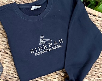 Sidebah Crewneck, Embroidered sweatshirt, Funny tee, Lawyer sweatshirt