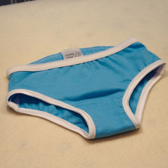 Items similar to Girl's underwear in blue, blue toddler underwear