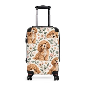Maleta con estampado floral Cavoodle / Maleta con ruedas de policarbonato