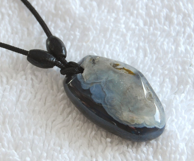Newport BLUE * Soooo SWEET Oregon Coast Beach AGATE Pendant. Rare !!
