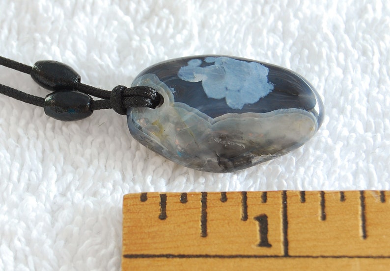 Newport BLUE * Soooo SWEET Oregon Coast Beach AGATE Pendant. Rare !!