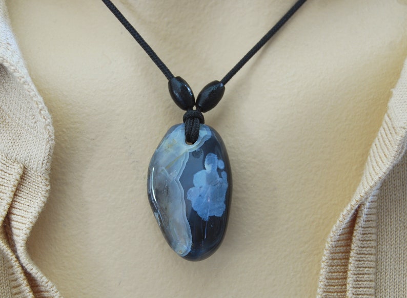 Newport BLUE * Soooo SWEET Oregon Coast Beach AGATE Pendant. Rare !!
