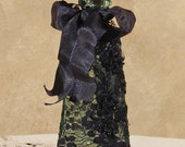 Victorian Perfume Bottle Keepsake - Vintage Style - Black
