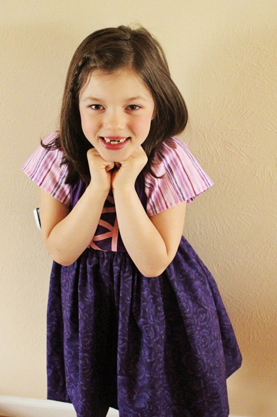 Patron PDF Raiponce Robe Princesse de tous les jours Patron PDF Telechargement instantane 18 mois 8 ans Etsy France