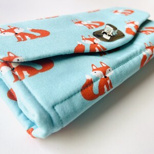 Clutch Wallet, Cell Phone Holder, Modern Wallet, Clutch Purse, Necessary Clutch Wallet,  Fox Wallet