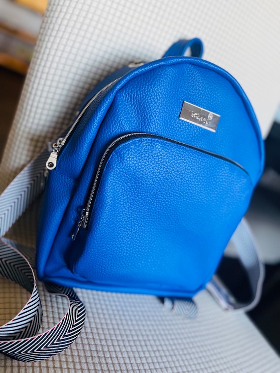 Handcrafted Vegan Leather Mini Backpack, USA Made - Etsy display picture 1
