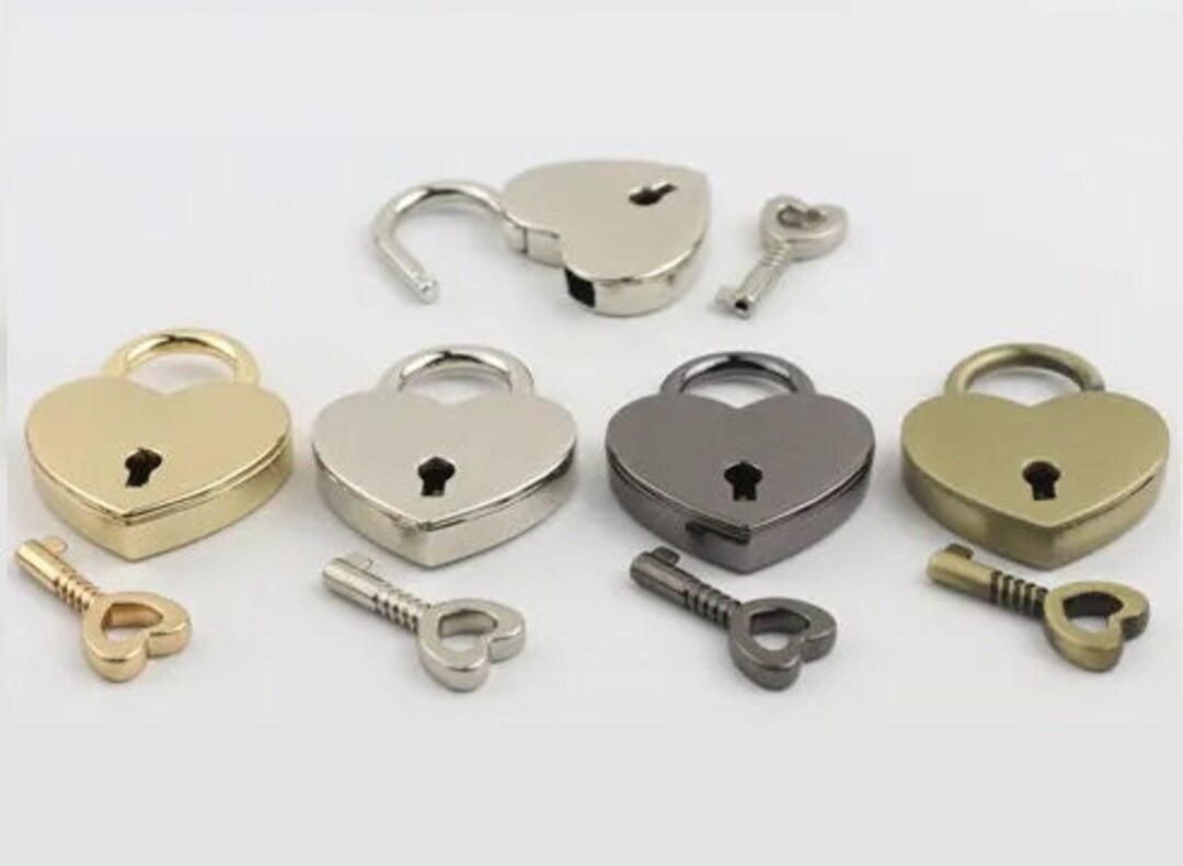 Heart Padlock, Novelty Locks, Party Favors, Miniature Locks, Valentines