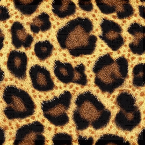 Brown Leopard, Leopard Vinyl, Custom Vegan Leather, Roll (12"X54")