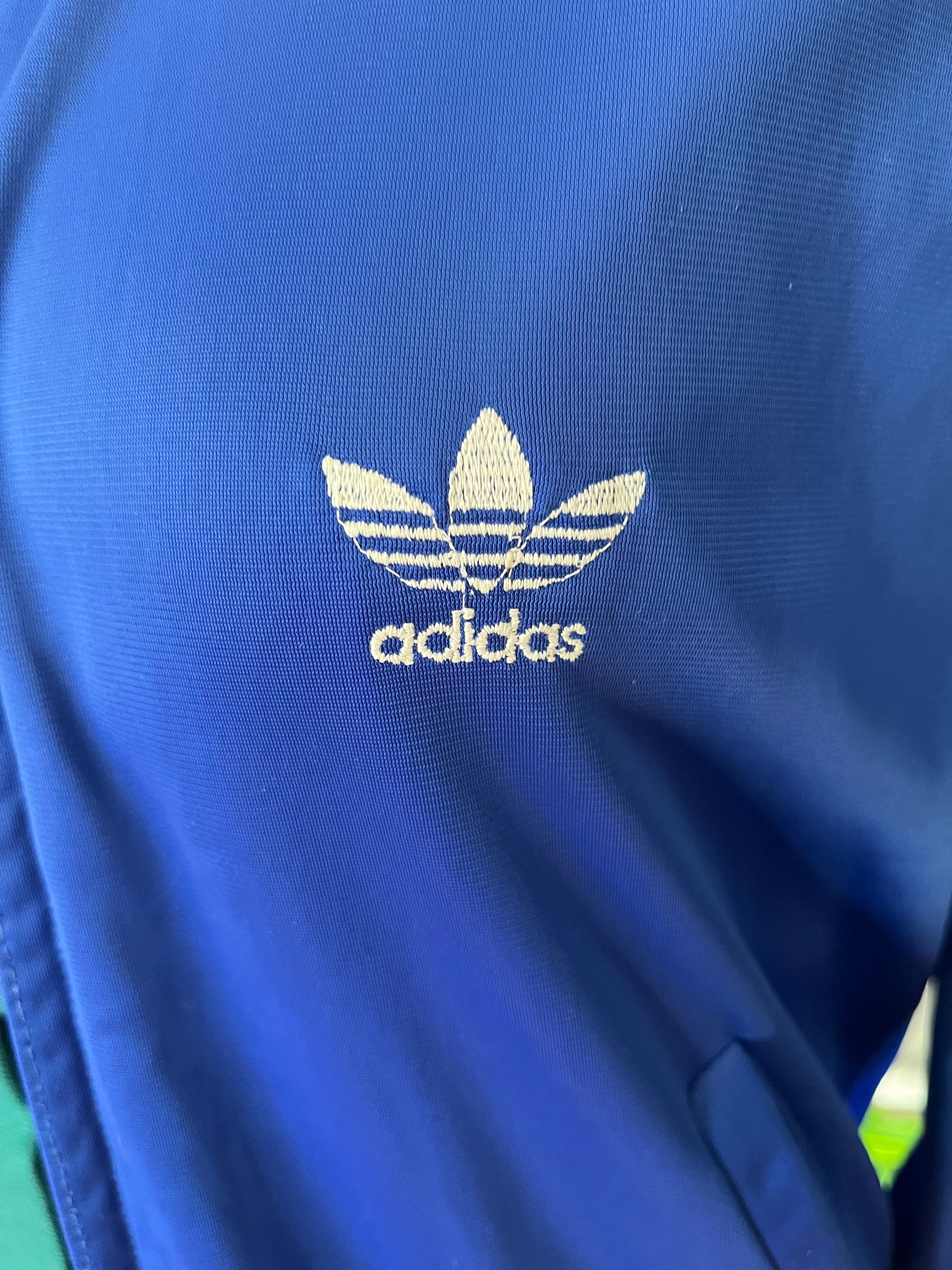 Vintage 80s Adidas ATP Keyrolan Trefoil Track Jacket Navy