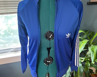 Vintage 70s-80s Adidas ATP Keyrolan Royal Blue White Three Stripe