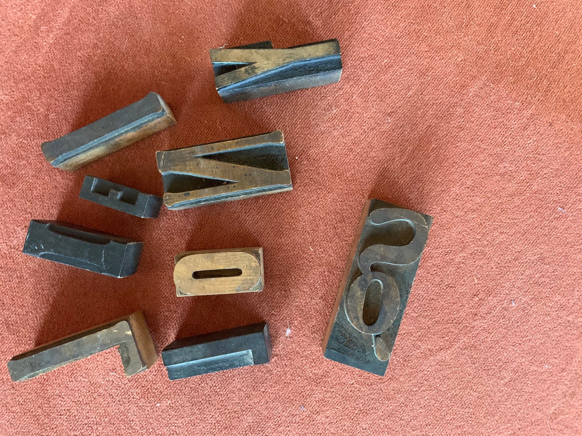 Vintage Printing Press Letters Etsy