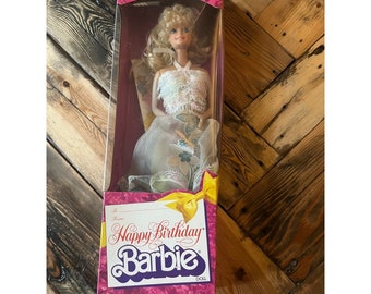 Vintage 1980 Mattel Happy Birthday Barbie in Box with Accessories #1922