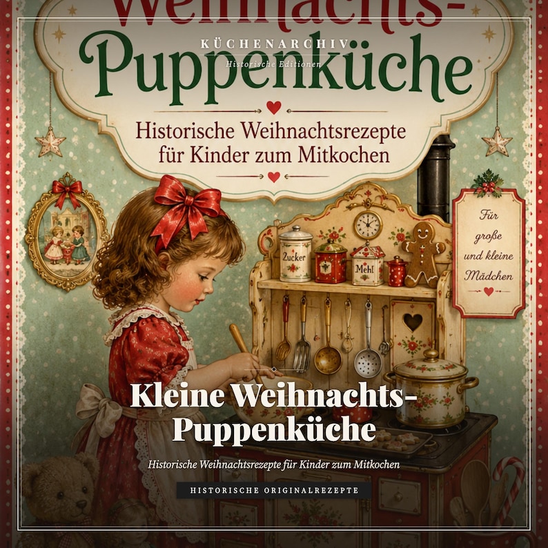 Kleine Weihnachts-Puppenküche