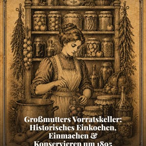 Großmutters Vorratskeller: Historisches Einkochen, Einmachen & Konservieren um 1895