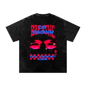 JuiceBoxClub Presents: "Breathe or Drown" graphic tee Snow Washed Oversized Cotton T-Shirt image 2