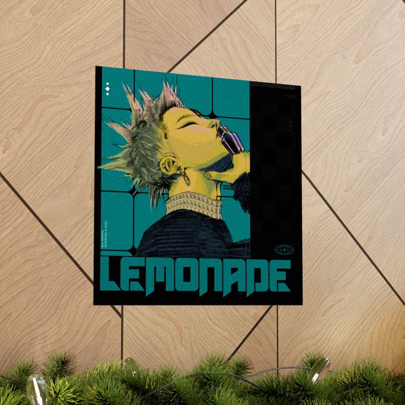 Lemonade Retro Punk Portrait Poster - JuiceBoxClub | Matte Vertical Poster image 12