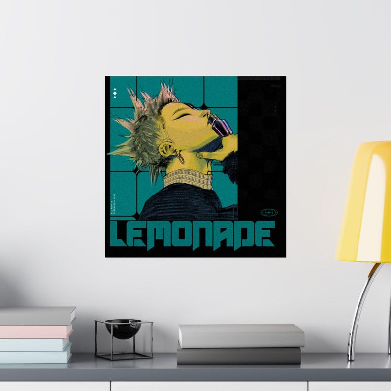 Lemonade Retro Punk Portrait Poster - JuiceBoxClub | Matte Vertical Poster image 15