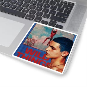 Wild Things album art Sticker | Kiss-cut vinyl sticker, retro portrait design 画像 5