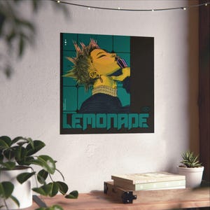 Lemonade Retro Punk Portrait Poster - JuiceBoxClub | Matte Vertical Poster image 13