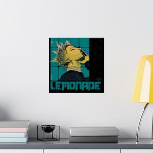Lemonade Retro Punk Portrait Poster - JuiceBoxClub | Matte Vertical Poster image 8
