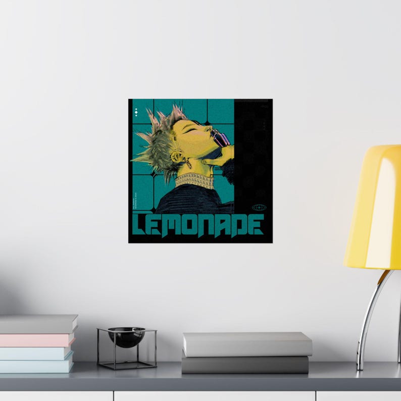 Lemonade Retro Punk Portrait Poster - JuiceBoxClub | Matte Vertical Poster image 8