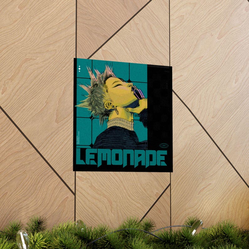 Lemonade Retro Punk Portrait Poster - JuiceBoxClub | Matte Vertical Poster image 5