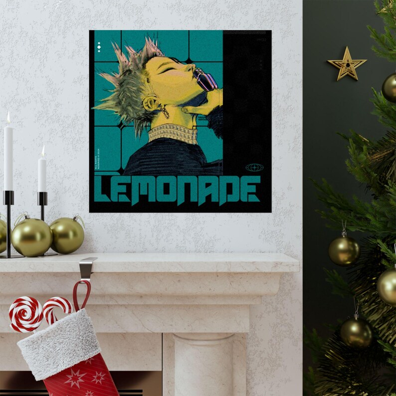 Lemonade Retro Punk Portrait Poster - JuiceBoxClub | Matte Vertical Poster image 14