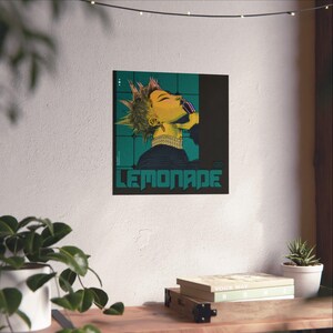 Lemonade Retro Punk Portrait Poster - JuiceBoxClub | Matte Vertical Poster image 6