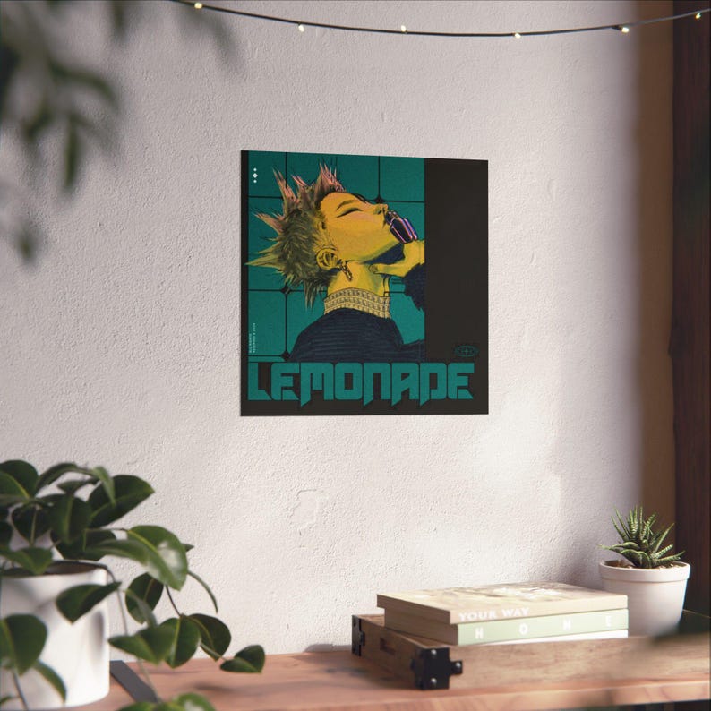 Lemonade Retro Punk Portrait Poster - JuiceBoxClub | Matte Vertical Poster image 6