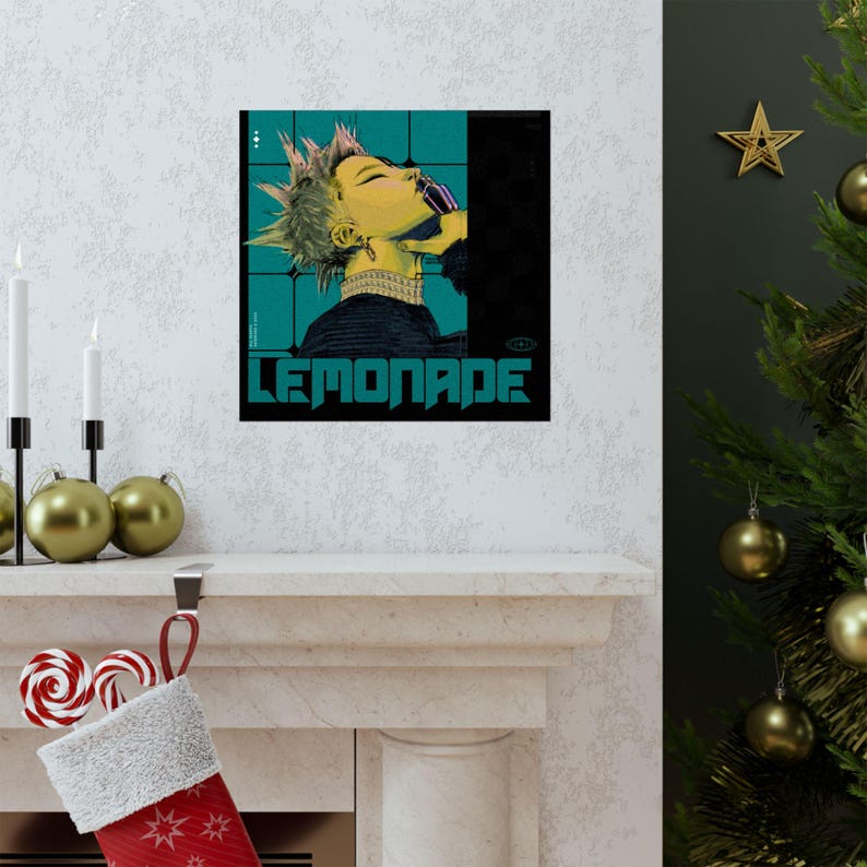 Lemonade Retro Punk Portrait Poster - JuiceBoxClub | Matte Vertical Poster image 7