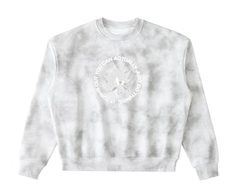 Dirty Washed Boxy Fleeced Sweatshirt