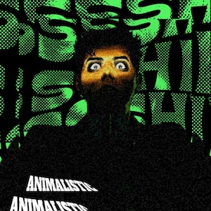 JuiceBoxClub Presents: "Animalistic" Pop Art Matte Vertical Poster | Green Halftone Background image 1