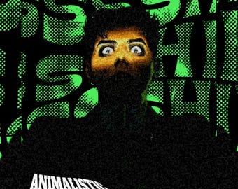 JuiceBoxClub Presents: "Animalistic" Pop Art Matte Vertical Poster | Green Halftone Background