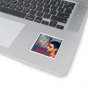 Wild Things album art Sticker | Kiss-cut vinyl sticker, retro portrait design 画像 11