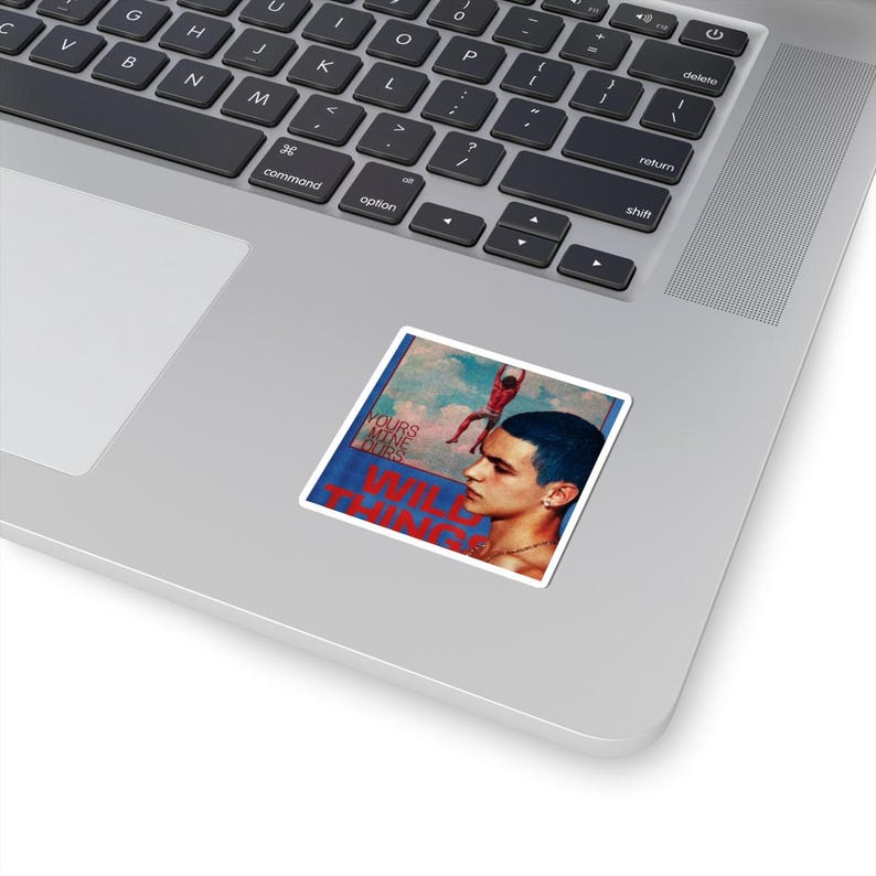 Wild Things album art Sticker | Kiss-cut vinyl sticker, retro portrait design 画像 11