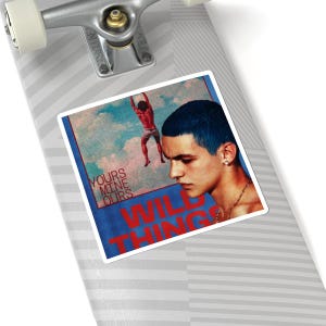Wild Things album art Sticker | Kiss-cut vinyl sticker, retro portrait design 画像 8