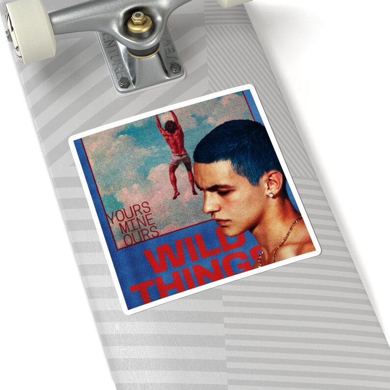 Wild Things album art Sticker | Kiss-cut vinyl sticker, retro portrait design 画像 8