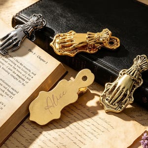 Personalized Brass Clip, Vintage-Inspired Journal Clip, Logo Available,custom logo, Book Page Holder, Travel Journal Accessory, Reader Gift