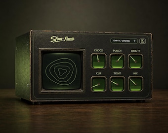 Plugin VST3 Sfoor Knock para macOS: modelador de peso de golpe y transitorios.