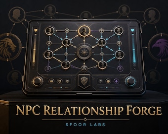 NPC Relationship Forge - Diseñador de relaciones entre personajes de juegos de rol sin conexión