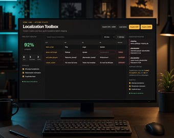 Localization Toolbox: herramienta de control de calidad de traducción sin conexión para juegos independientes.
