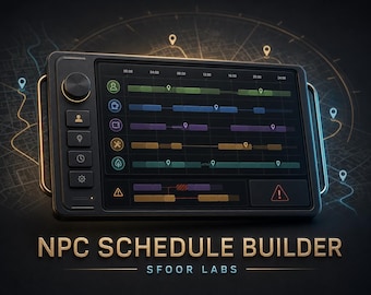 Creador de horarios para PNJ: planificador de rutinas para juegos de rol y simulación de vida sin conexión.