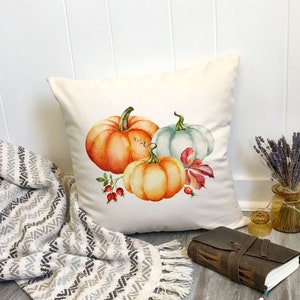 Pumpkin Pillow with optional insert, Autumn Fall Decor