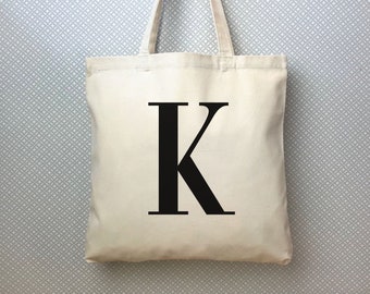 Monogrammed Tote Bag for Women, Monogram Tote Bag, Custom Canvas Tote Bag Reusable Personalized Tote, Reusable Grocery Tote Bag