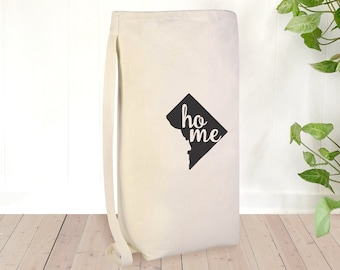 Washington DC Laundry Bag, Large Laundry Bag, Laundry Hamper, Home State Laundry Bag, Dorm Room Bag, College Student Gift, Laundry Storage