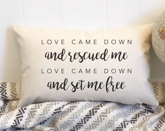 CUSTOM Song Lyrics Pillow Oblong, 2nd Anniversary Gift Personalized Lumbar Pillow