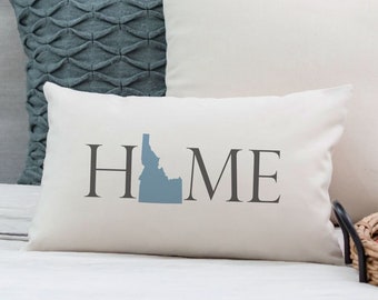 Idaho Home State Lumbar Pillow Cover with optional pillow insert