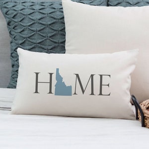 Idaho Home State Lumbar Pillow Cover with optional pillow insert